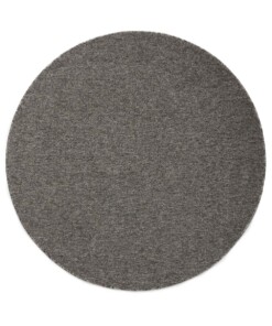 Tappeto rotondo bouclé Lush - Grigio - overzicht boven