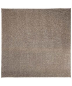 Tappeto quadrato a pelo raso Fine - Beige - overzicht boven