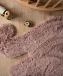 Tappeto per bambini soffice Elefante - soffice Rosa - overzicht sfeer