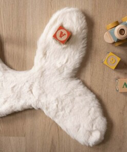 Tappeto per bambini soffice Balena - soffice Bianco - overzicht sfeer