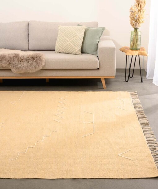 Tappeto Boho - Cueva Giallo/Beige - sfeer