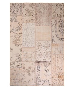 Tappeto patchwork - Fade Heritage Beige - overzicht boven