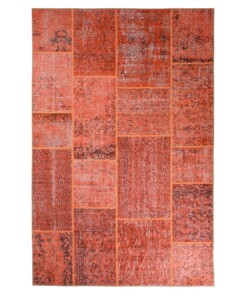 Tappeto patchwork - Fade Heritage Terracotta - overzicht boven