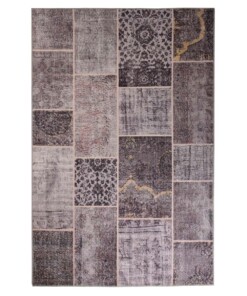 Tappeto patchwork - Fade Heritage Tortora - overzicht boven