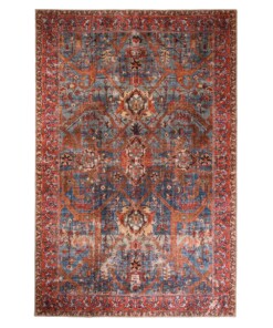 Tappeto vintage - Fade Opulence Rosso - overzicht boven