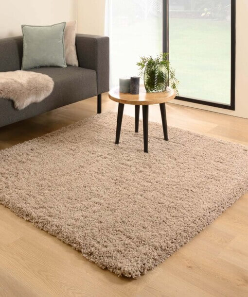 Tappeto quadrato a pelo lungo - Cozy Shaggy Beige