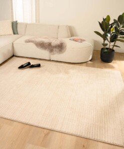 Tappeto a righe - Fancy Lines Beige chiaro