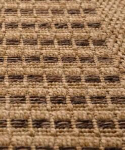 Tappeto da balcone effetto juta - Boho Stripe Beige/Marrone - close up