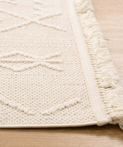 Tappeto - Knit Tribe Bianco - close up