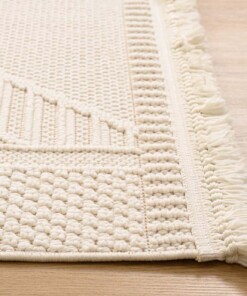 Tappeto - Knit Diamond Bianco - close up