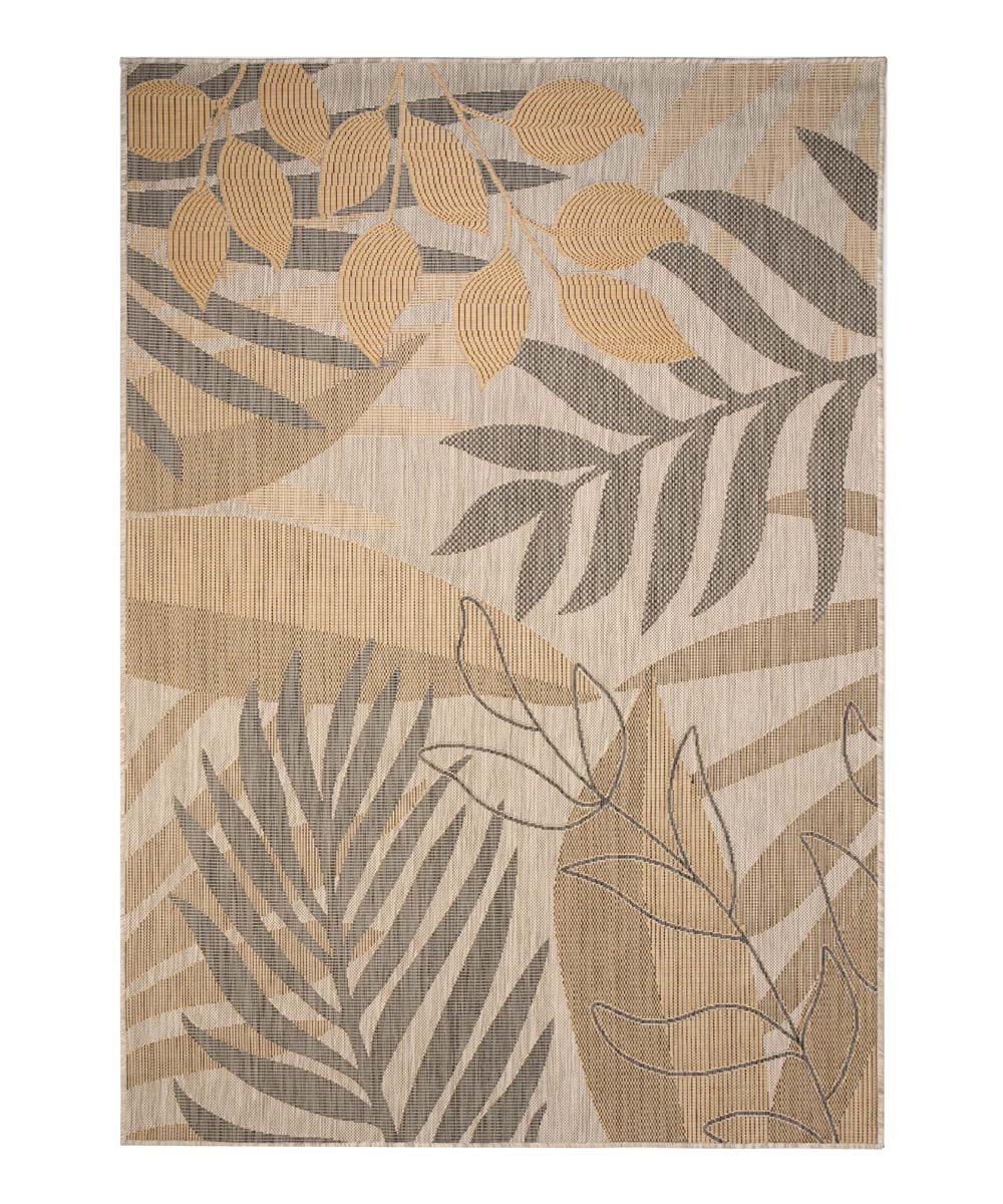 Tappeto da esterno Foglie di palma - Coastal Coral Beige - overzicht