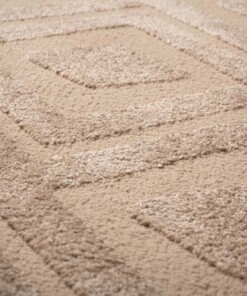 Tappeto stile scandinavo - Contour Diamond Beige - close up