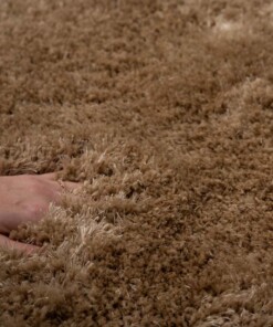 Tappeto rotondo Shaggy - Meadow Beige - close up