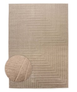 Tappeto stile scandinavo - Contour Edge Beige - overzicht