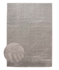 Tappeto stile scandinavo - Contour Leaf Grigio - overzicht