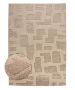 Tappeto stile scandinavo - Contour Stone Beige - overzicht