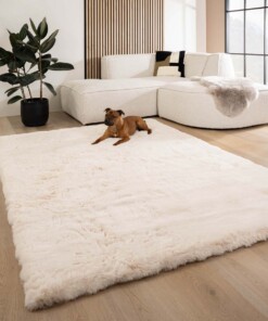 Tappeto soffice a pelo lungo - Comfy Deluxe Crema