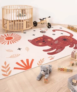 Tappeto per bambini con gatti - Happy Dreams Multicolore - sfeer