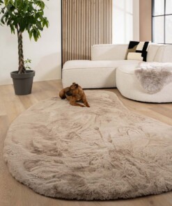 Tappeto soffice Forma naturale - Comfy Plus Tortora