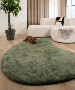 Tappeto soffice Forma naturale - Comfy Plus Verde oliva