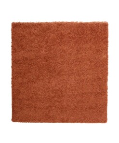 Tappeto quadrato a pelo lungo Shaggy Trend - Terracotta - overzicht