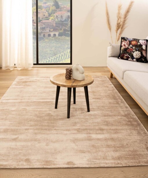 Tappeto in viscosa - Glamour Beige - sfeer