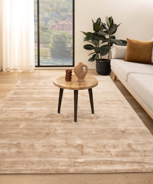 Tappeto in viscosa - Pearl Beige - sfeer