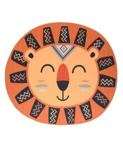 Tappeto per bambini Leone - Smile Terracotta - overzicht